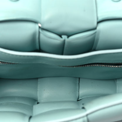 Bottega Veneta Lambskin Maxi Intreccio Padded Chain Cassette Crossbody Bag Spearmint 5 of 8