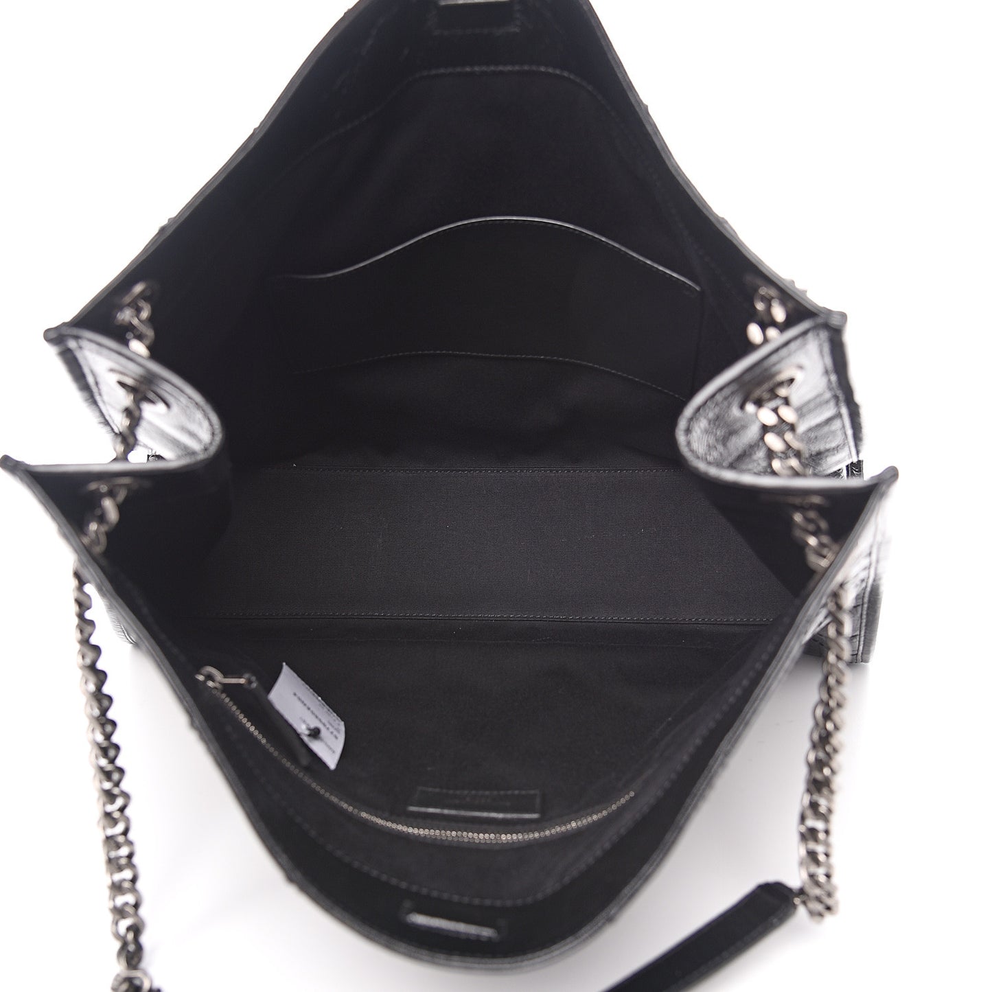 Crinkled Calfskin Matelasse Monogram Niki Shoulder Bag Black