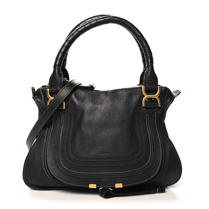 Chloe Calfskin Medium Marcie Satchel Black 1 of 12