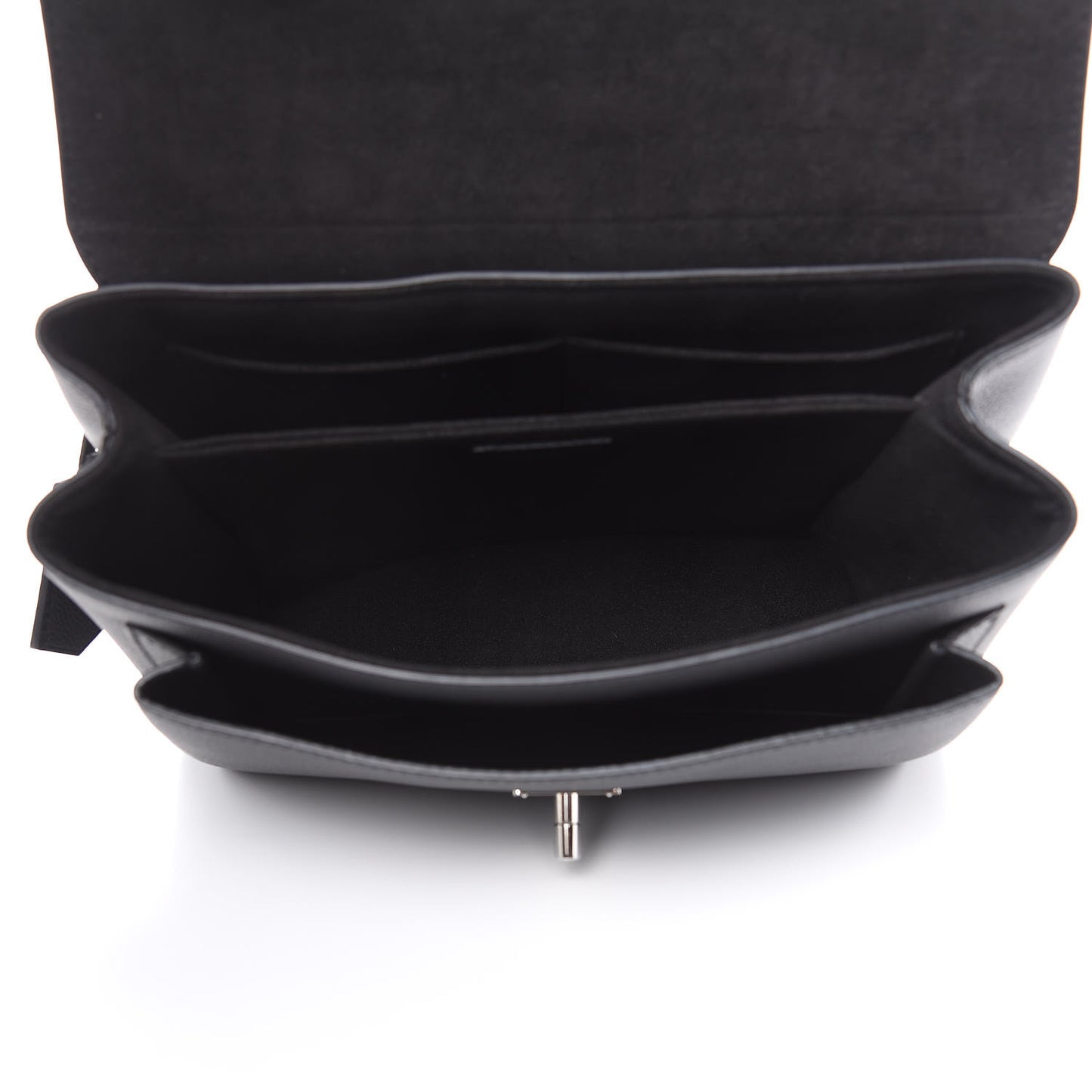 Soft Calfskin My Lockme Top Handle Black