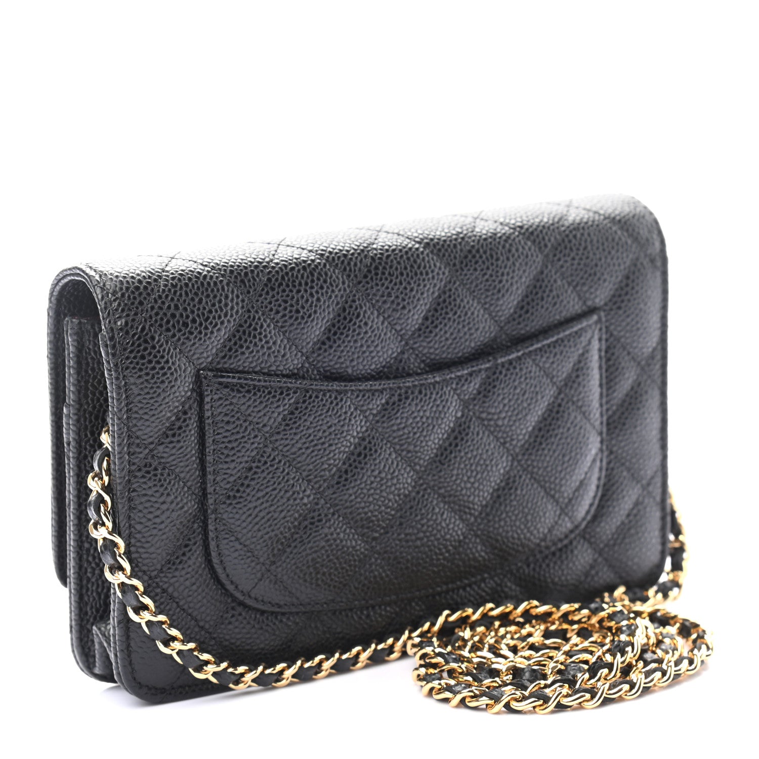 Chanel Caviar Quilted Wallet On Chain WOC Black 2 of 8