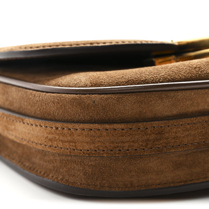 Tom Ford Suede Mini Wallis Flap Bag Brown 8 of 9