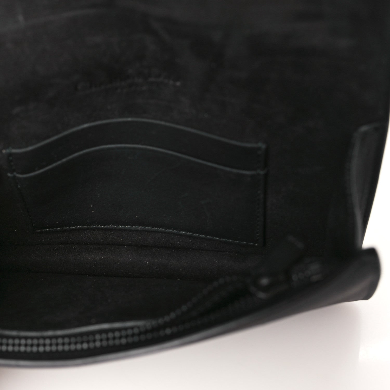 Christian Dior Ultra Matte Calfskin Saddle Belt Clutch Black 5 of 10