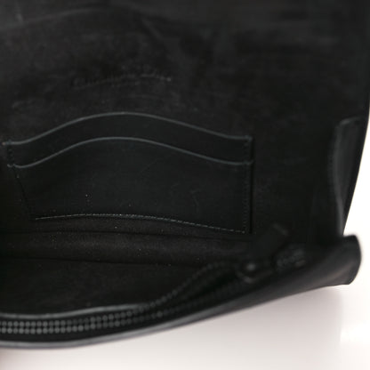 Christian Dior Ultra Matte Calfskin Saddle Belt Clutch Black 5 of 10