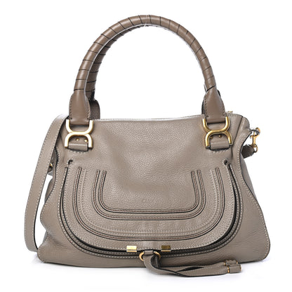 Chloe Calfskin Medium Marcie Satchel Motty Grey 1 of 5