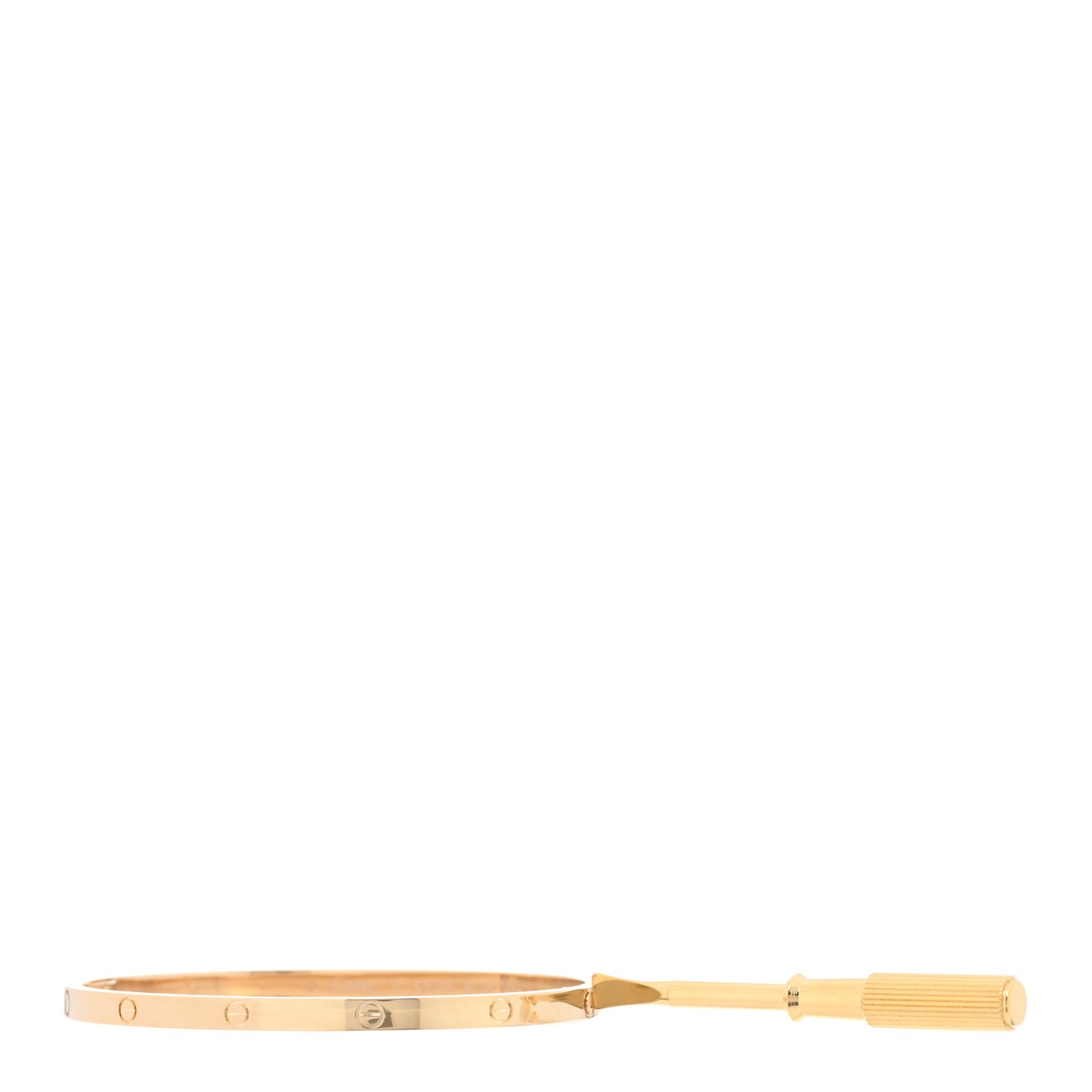 18K Yellow Gold Small LOVE Bracelet 17