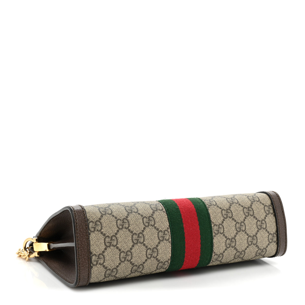 Gucci GG Supreme Monogram Web Small Ophidia Chain Shoulder Bag Brown 4 of 19