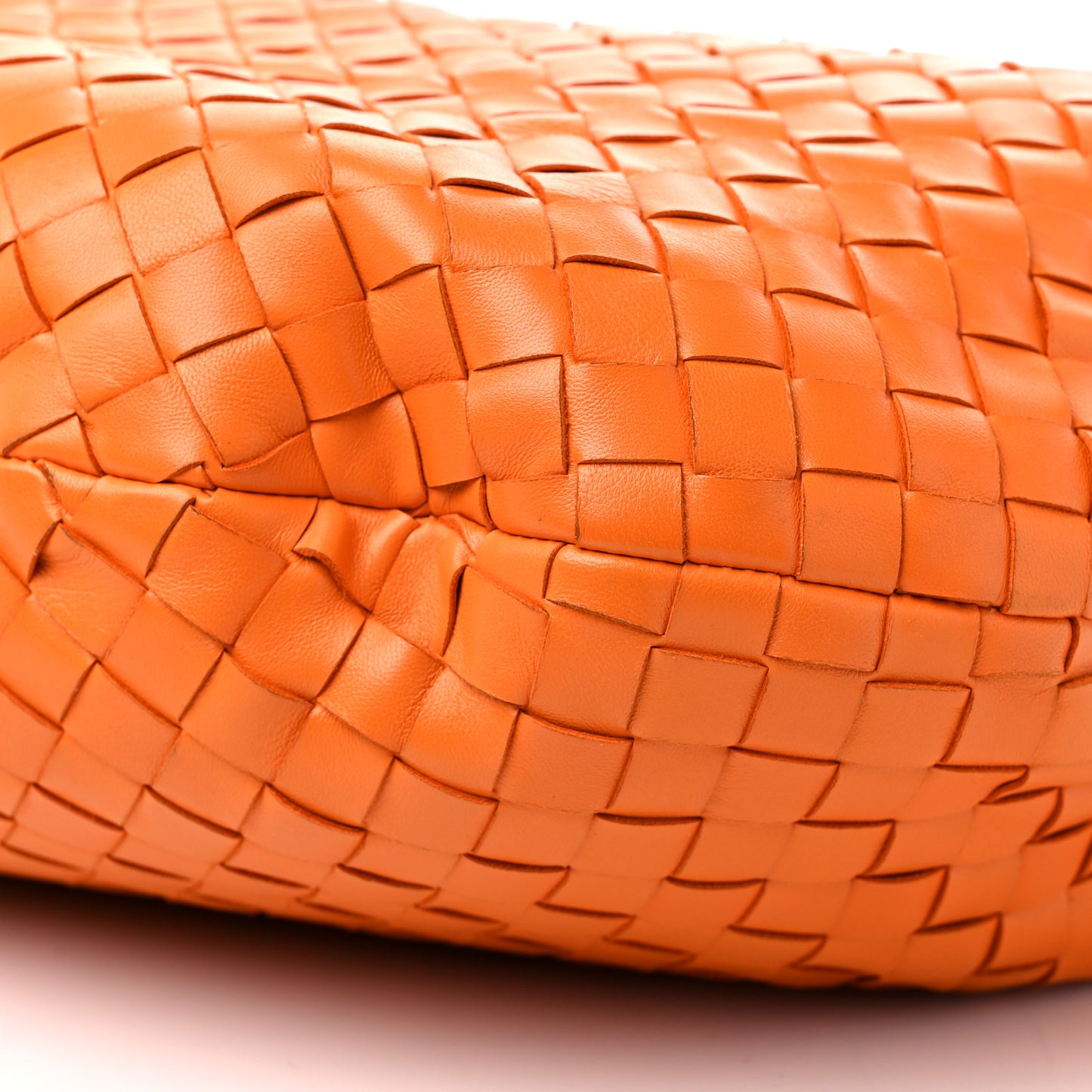 Nappa Intrecciato Small Jodie Twist Orange