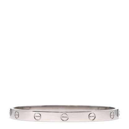 Cartier 18K White Gold LOVE Bracelet 18 3 of 5