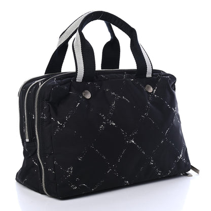 Chanel Nylon Travel Duffel Bag Black 2 of 5