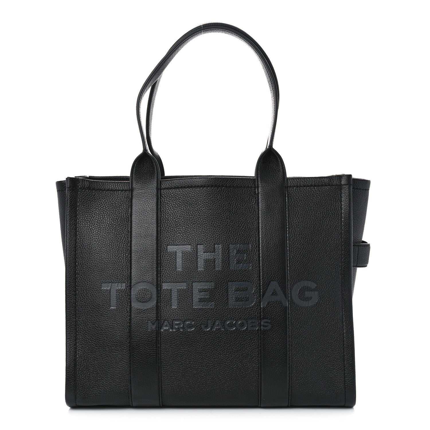 Marc Jacobs Grained Calfskin Large The Tote Bag Black 1 of 11