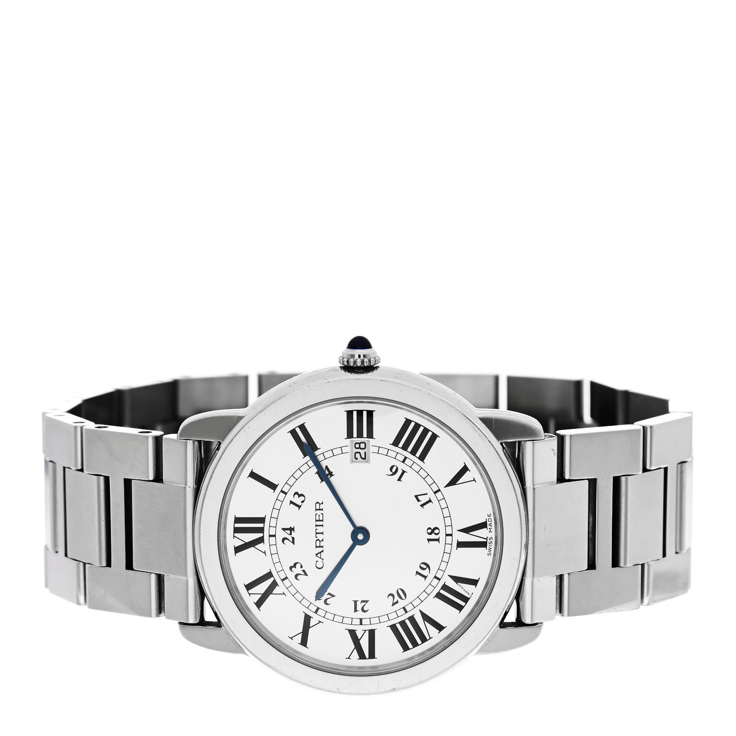 Cartier Stainless Steel 36mm Ronde Solo Quartz Watch 2 of 5