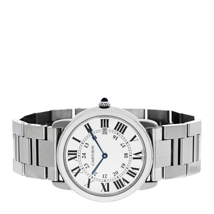 Cartier Stainless Steel 36mm Ronde Solo Quartz Watch 2 of 5