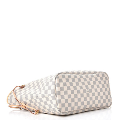 Louis Vuitton Damier Azur Neo Neverfull MM Rose Ballerine 4 of 8
