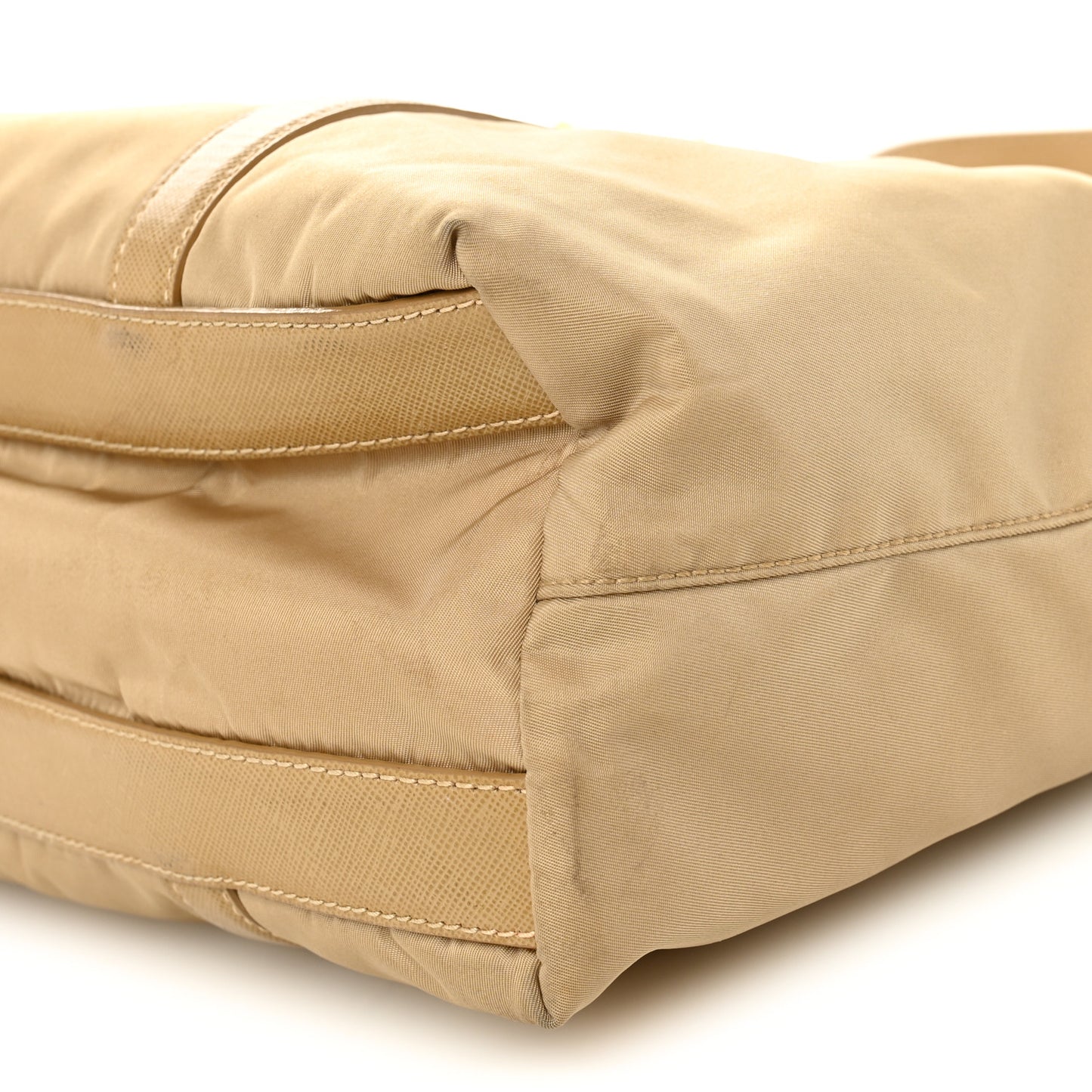 Tessuto Nylon Saffiano Tote Beige