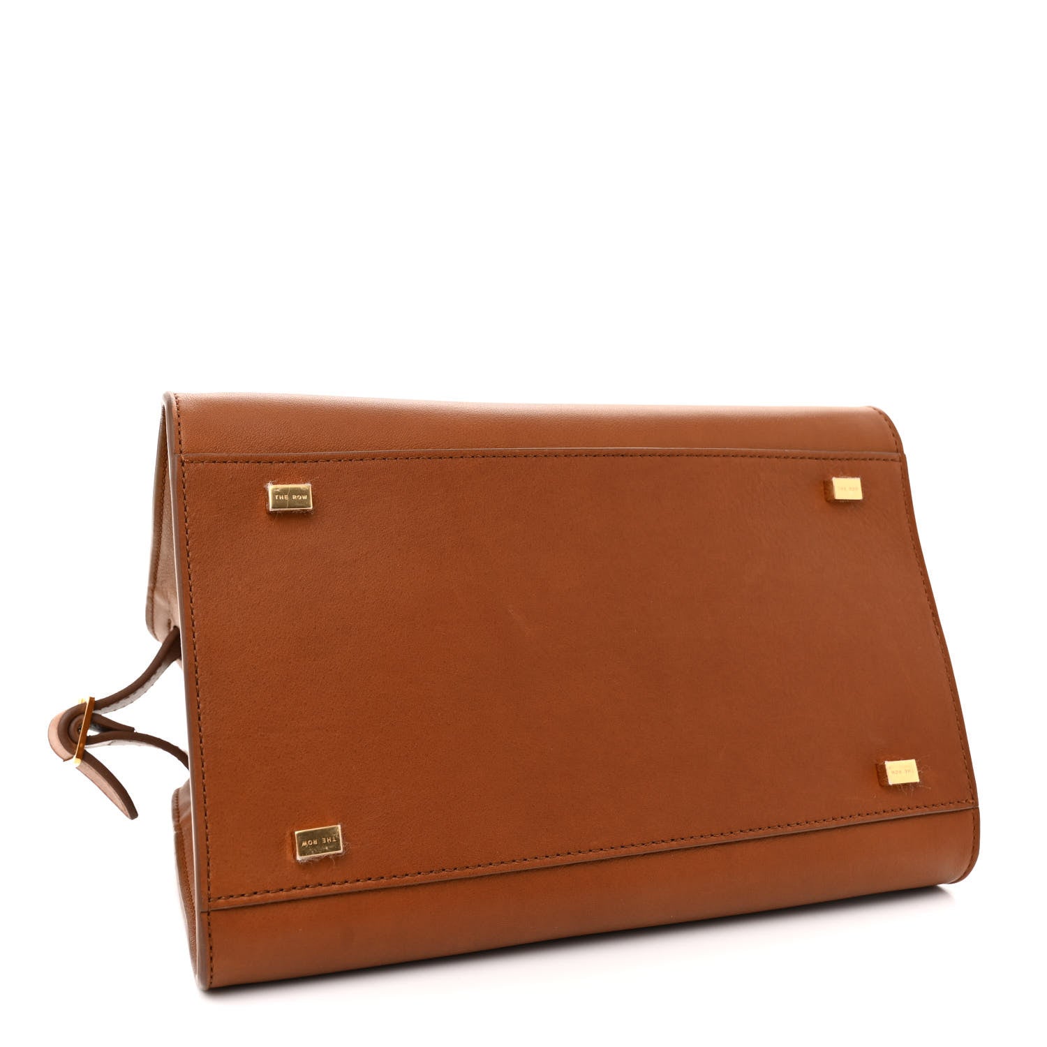 The Row Polished Saddle Calfskin Soft Margaux 10 Bag Cuir 4 of 11