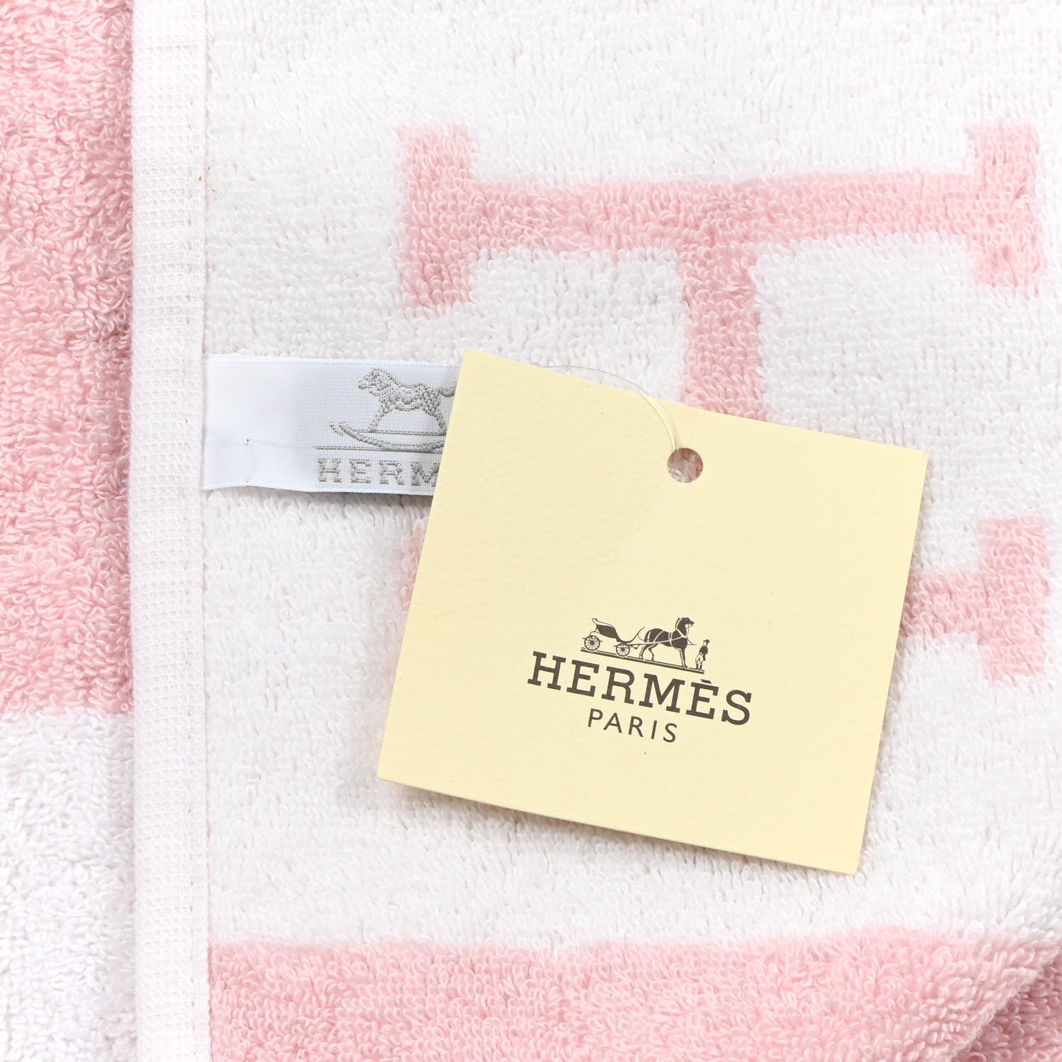 Hermes Cotton Avalon Bath Towel Rose Lilas 3 of 3