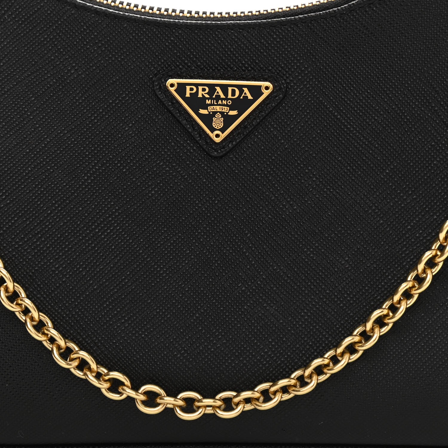 Prada Saffiano Lux Re-Edition 2005 Shoulder Bag Black 7 of 10