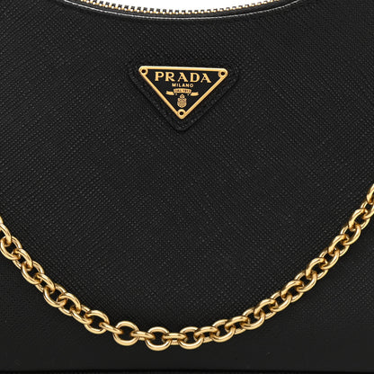 Prada Saffiano Lux Re-Edition 2005 Shoulder Bag Black 7 of 10
