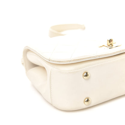 Chanel Lambskin Mini Carry Chic Flap White 8 of 11