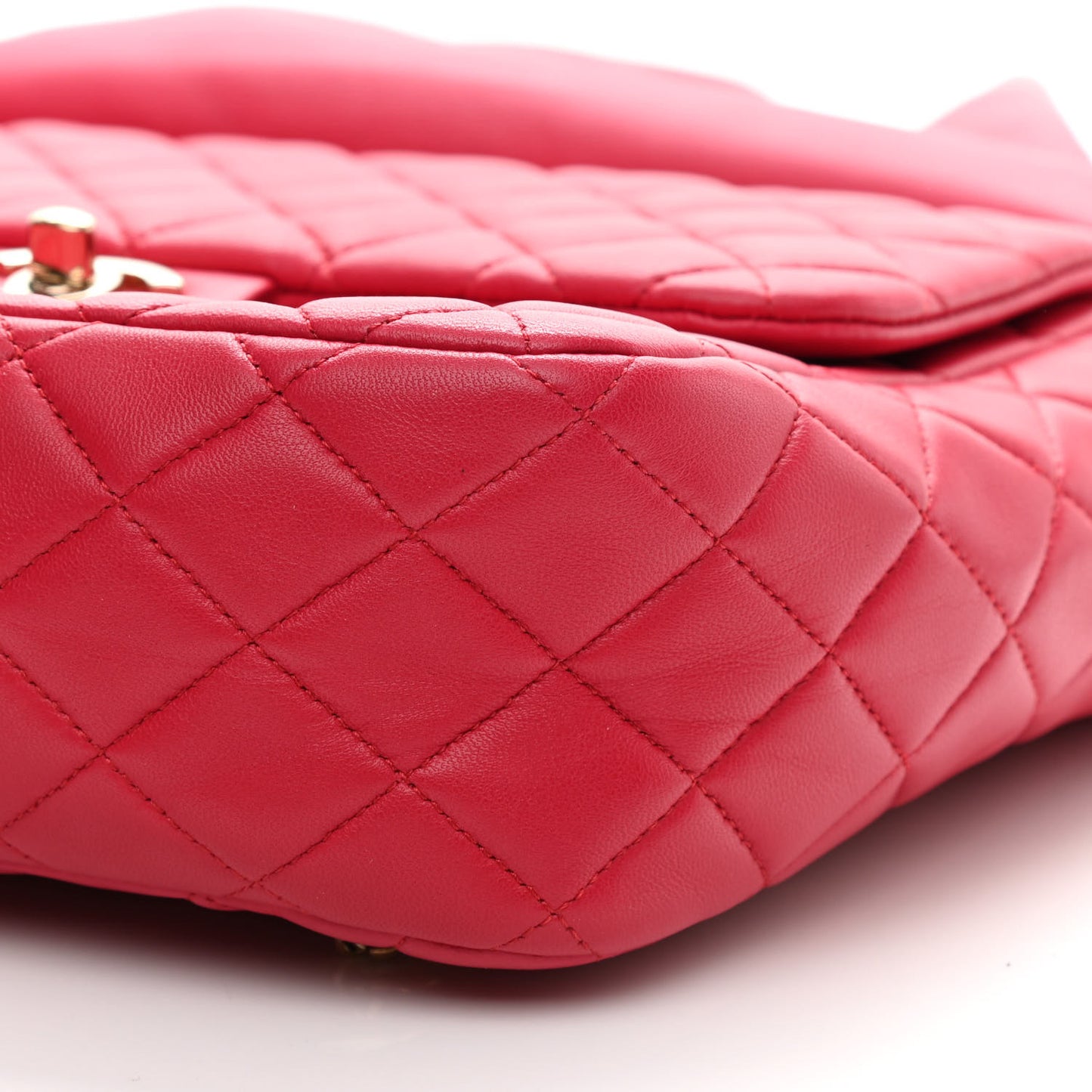 Lambskin Quilted Large In Seoul Backpack Dark Pink
