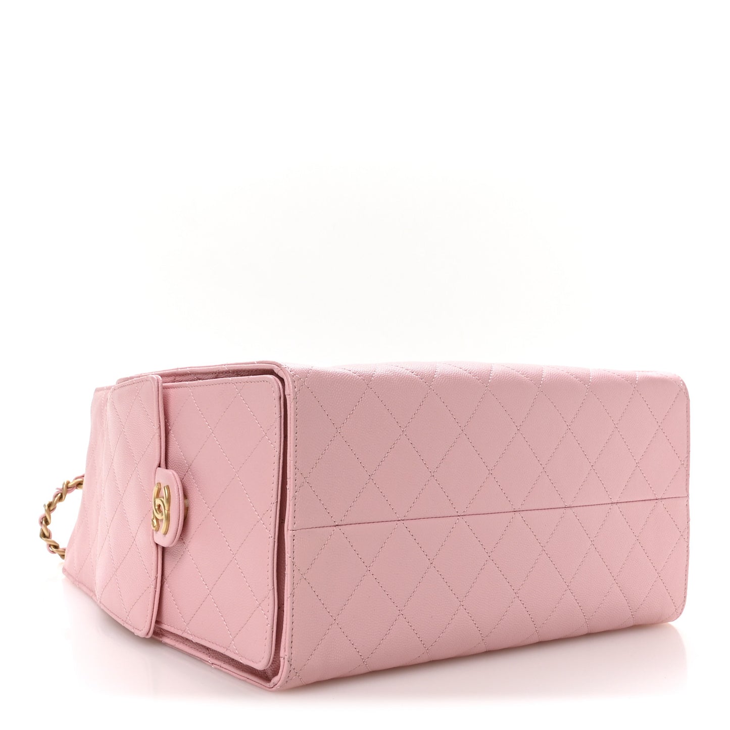 Caviar Quilted Medium Chanel 25 Handbag Light Pink