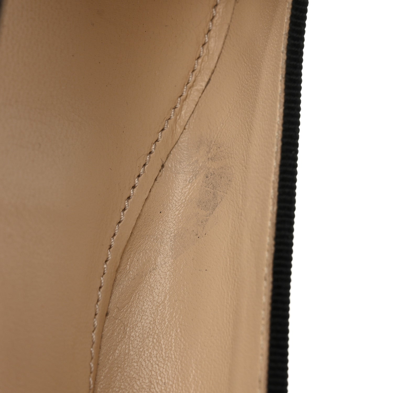 Prada Nappa Vernice Cap Toe Logo Bow Ballerina Flats 35 Black 10 of 14
