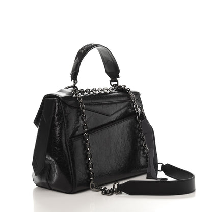 Givenchy Creased Patent Calfskin Medium ID Flap Black 3 of 9