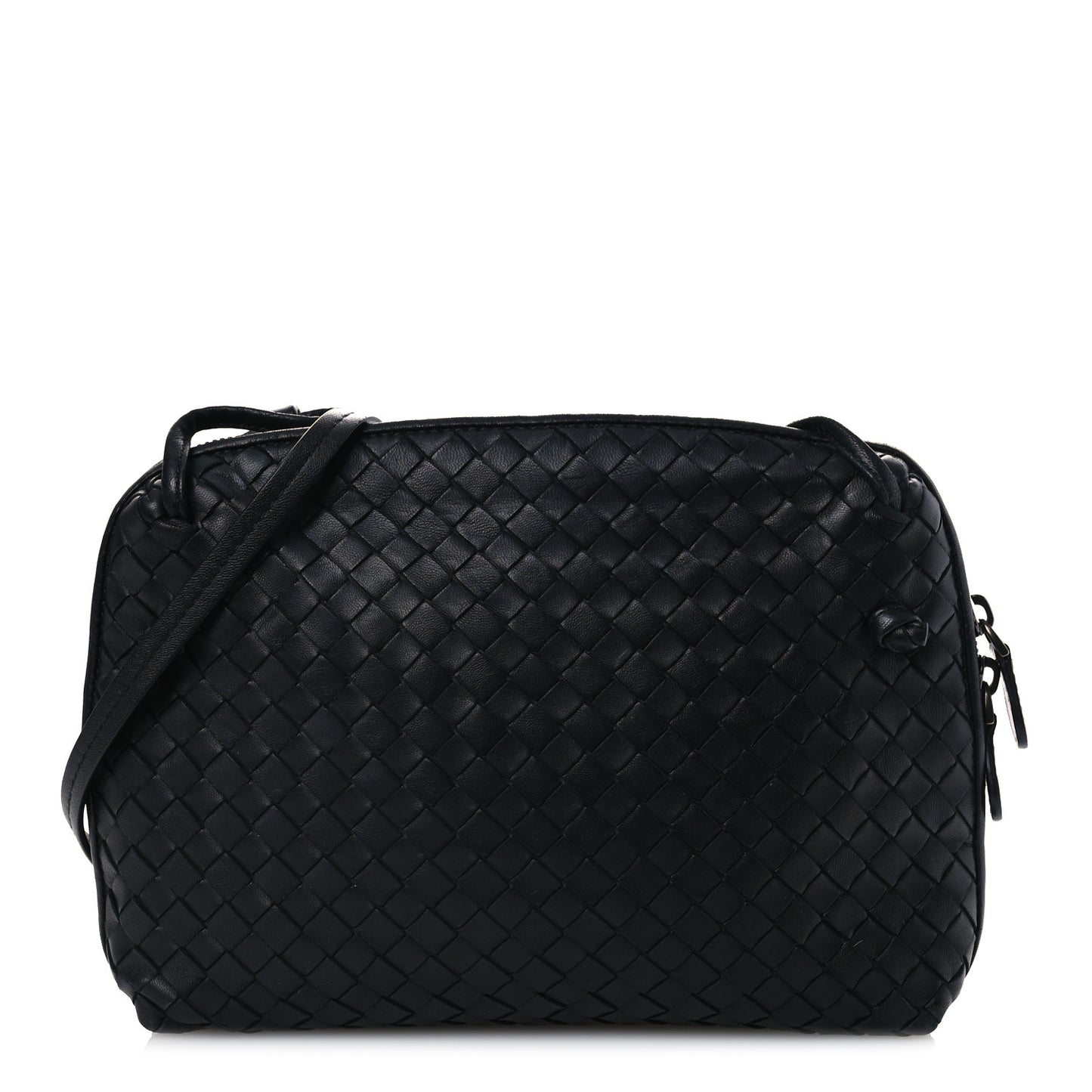 Nappa Intrecciato Nodini Bag Black