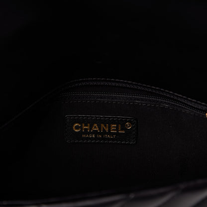 Chanel Lambskin Chevron Quilted Chain Around Mini Rectangular Flap Black 6 of 10