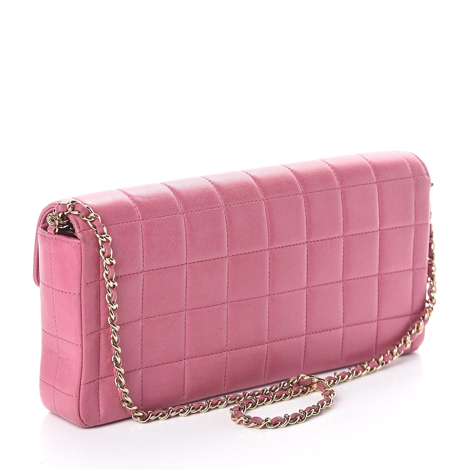 Chanel Lambskin East West Chocolate Bar Flap Pink 3 of 9
