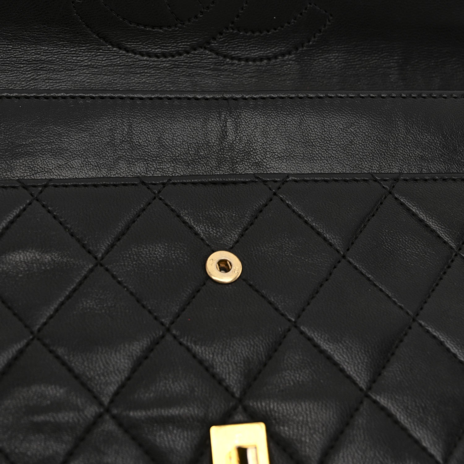 Chanel Lambskin Quilted Medium Double Flap Bijoux Chain Black 11 of 11