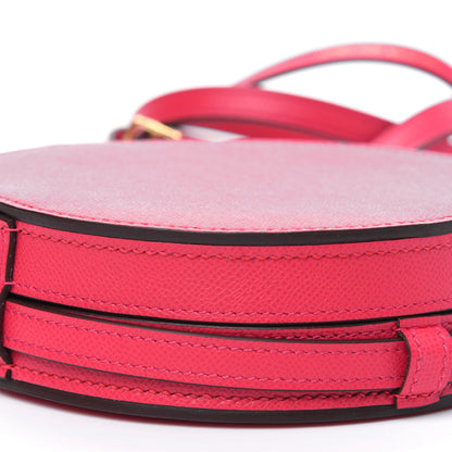 Hermes Epsom Pommette Blush Case Rose Extreme 9 of 11