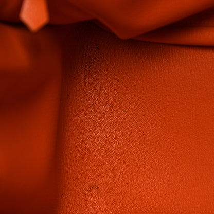 Hermes Taurillon Clemence Jypsiere 34 Orange 13 of 37