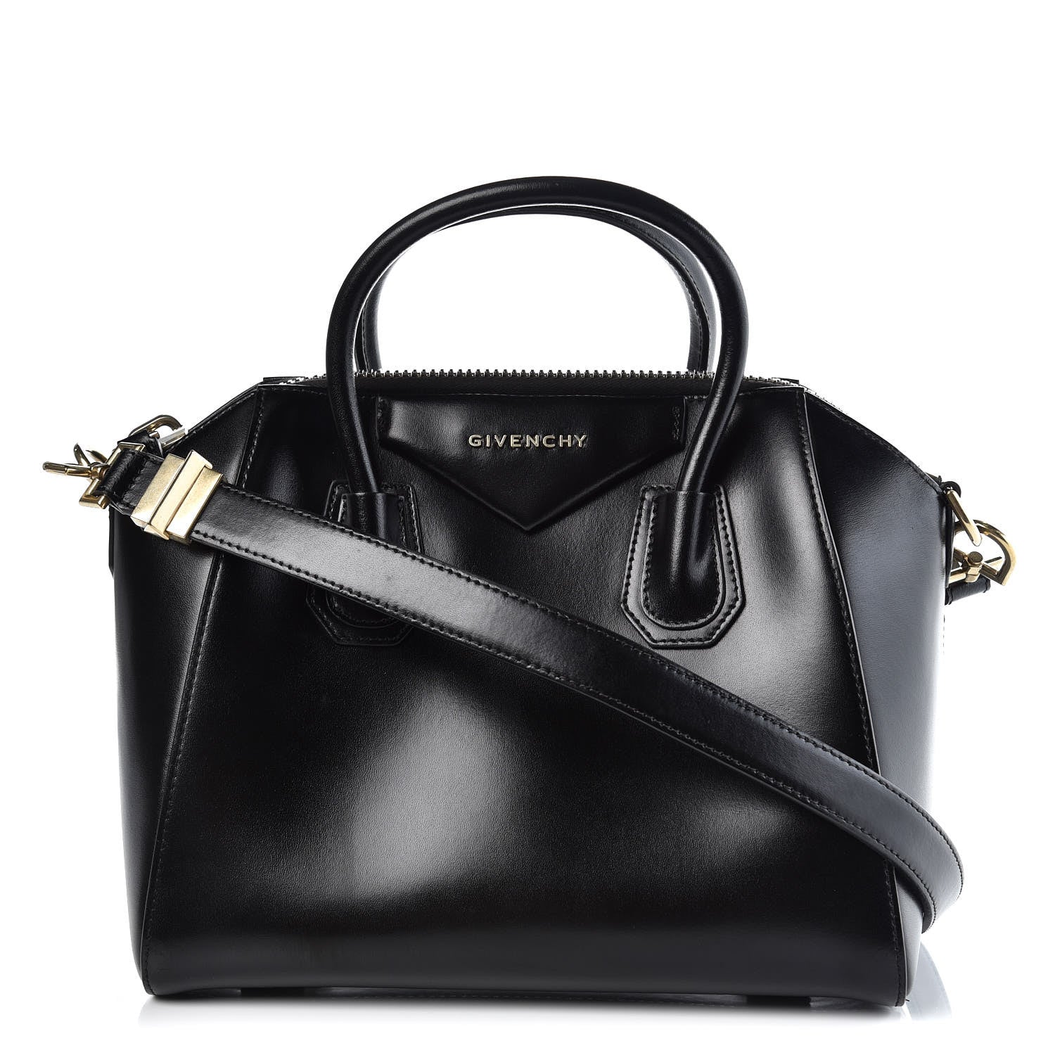 Givenchy Shiny Lord Calfskin Small Antigona Black 1 of 7