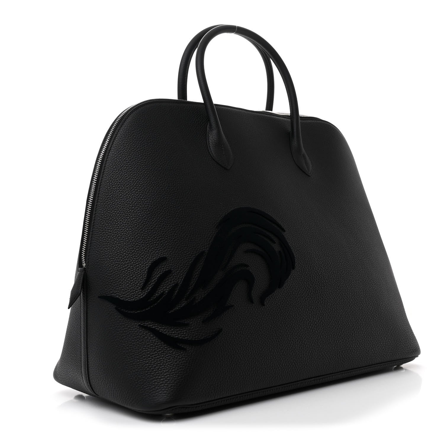 Hermes Togo Tufting Chimeres Dragon 1923 Bolide 45 Black 3 of 11