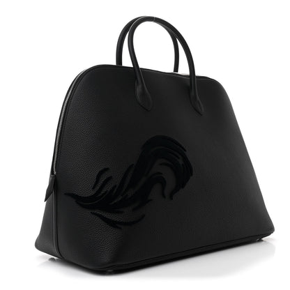 Hermes Togo Tufting Chimeres Dragon 1923 Bolide 45 Black 3 of 11