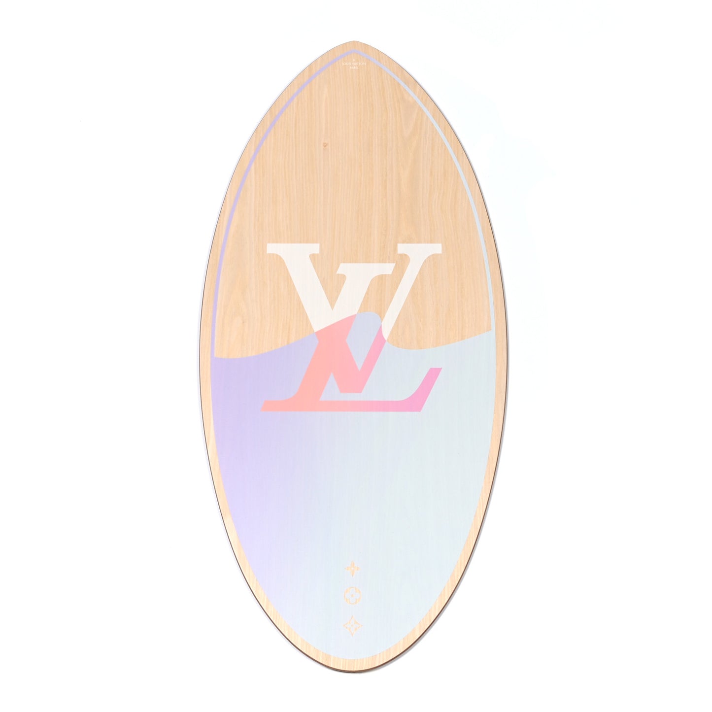 Wood Monogram Giant Spring In The City Skimboard Sunrise Pastel