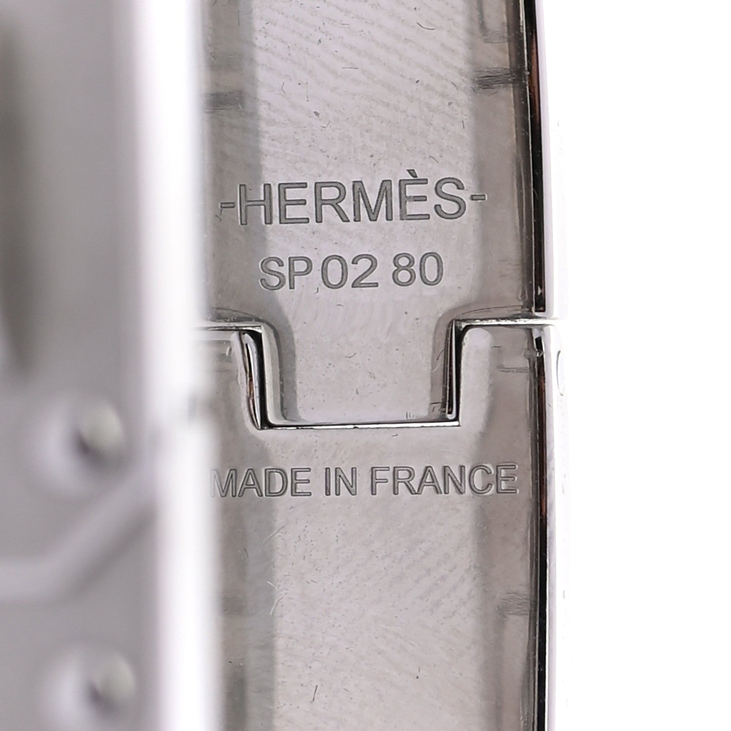 Hermes Matte Enamel Mens Kelly Bracelet T5 Etain 4 of 5