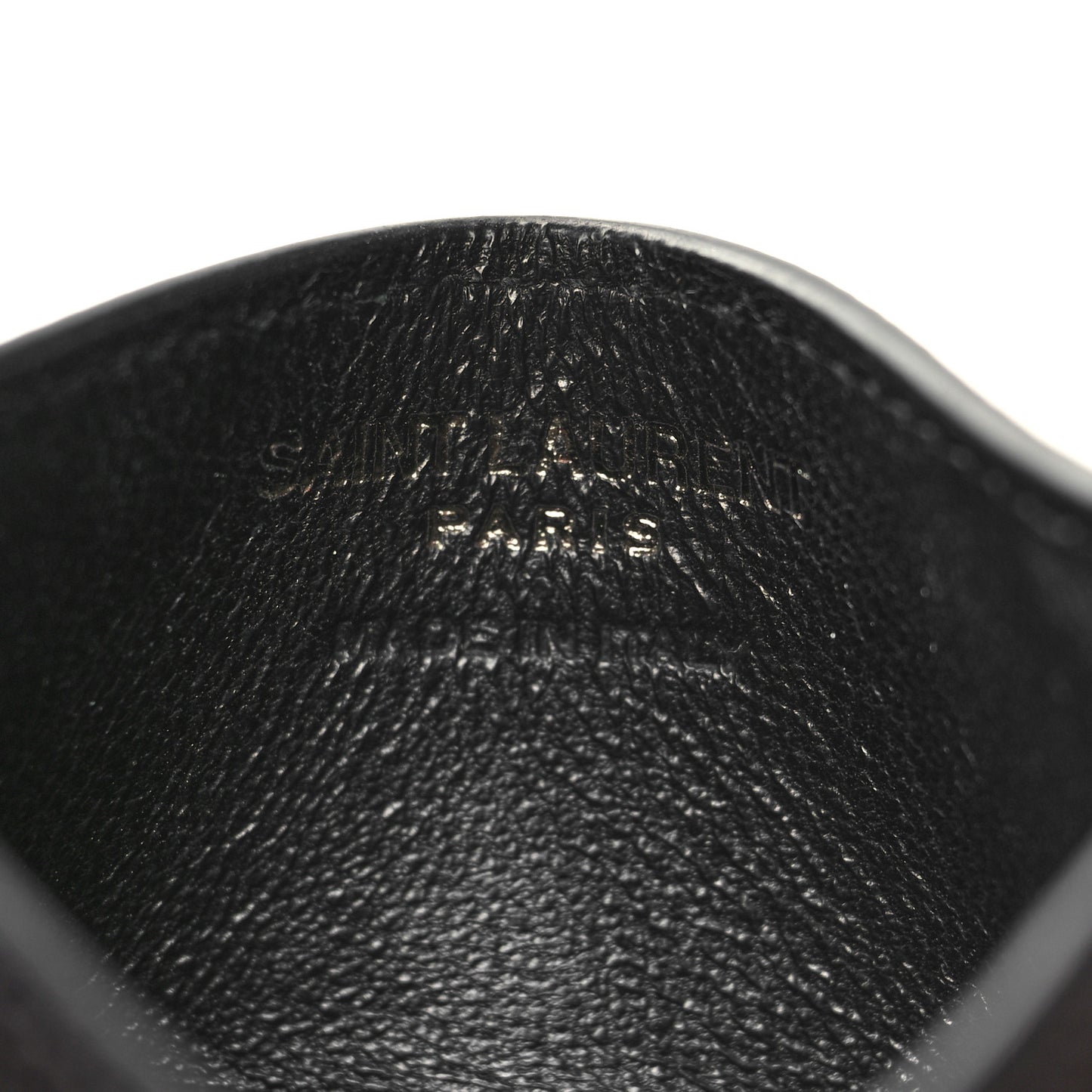 Grain De Poudre Matelasse Chevron Monochrome Monogram Credit Card Case Black