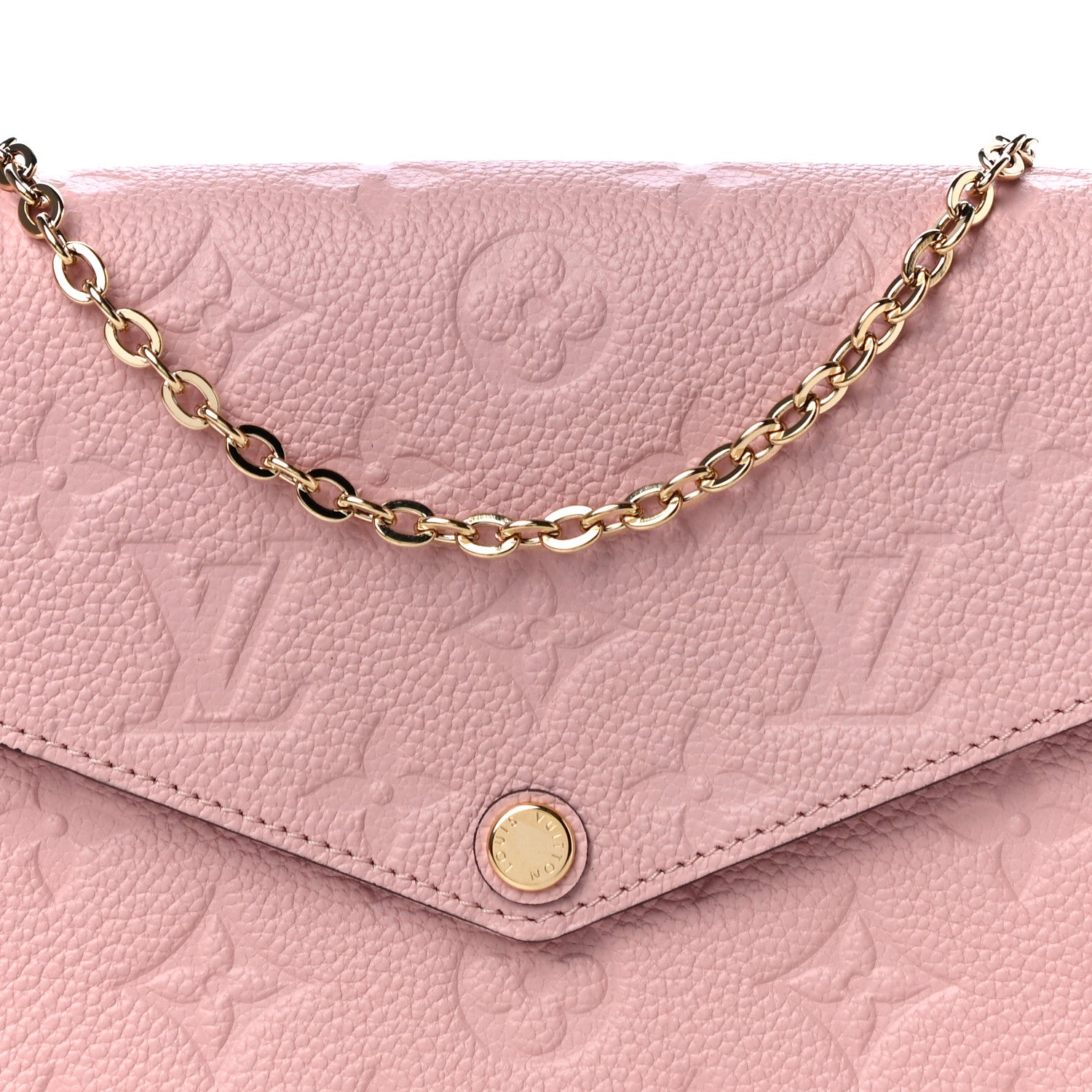 Louis Vuitton Empreinte Pochette Felicie Chain Wallet Rose Poudre 7 of 10