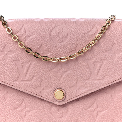 Louis Vuitton Empreinte Pochette Felicie Chain Wallet Rose Poudre 7 of 10