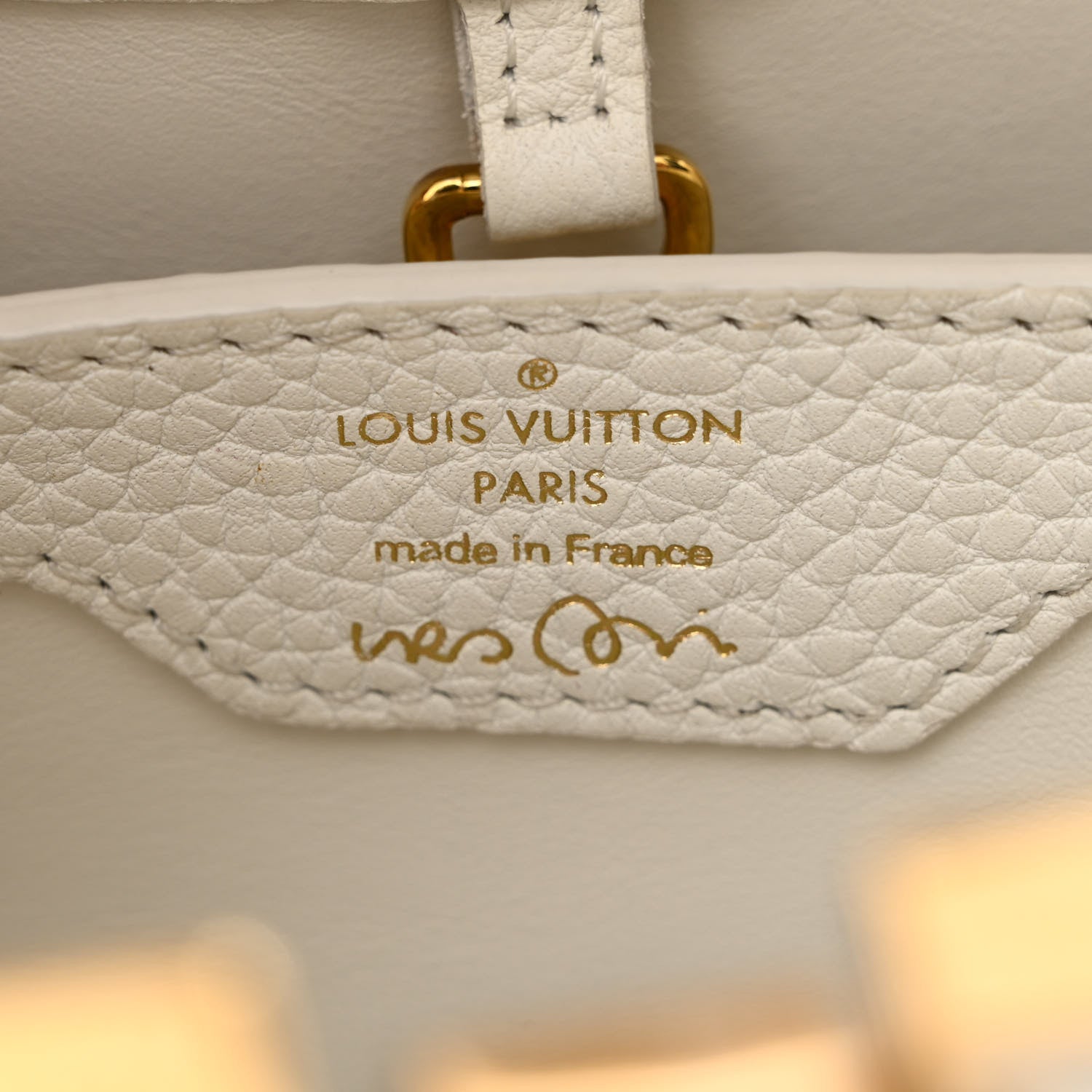 Louis Vuitton X UF Taurillon Artycapucines BB White 6 of 11