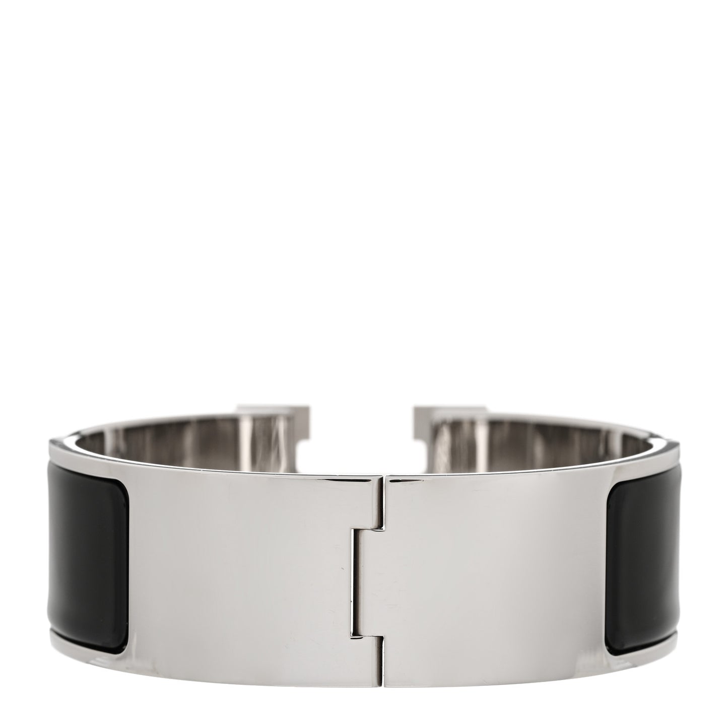 Enamel Wide Clic Clac H Bracelet PM Black