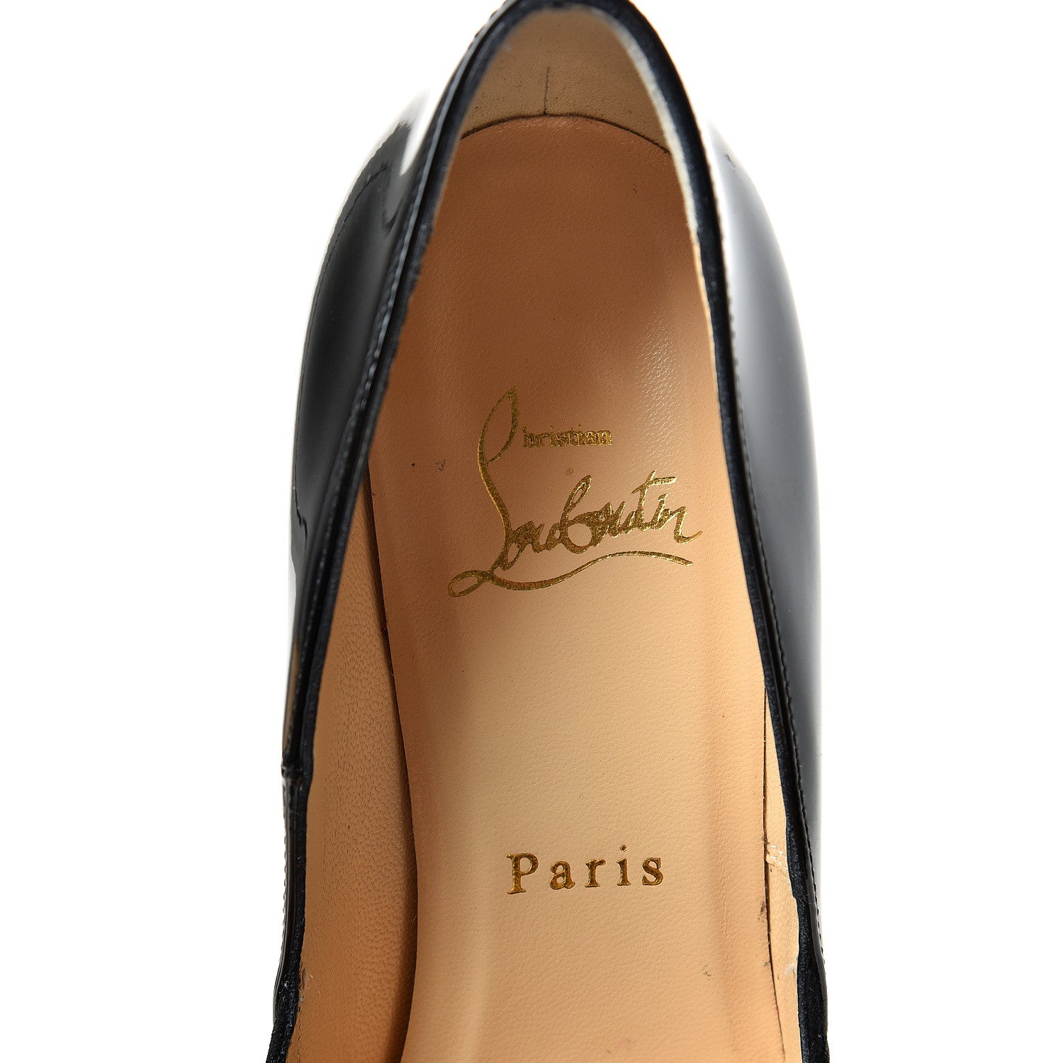 Christian Louboutin Patent Veau Velours Queue De Pie 100 Pumps 35 Black 17 of 21