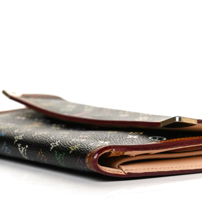 Louis Vuitton Monogram Multicolor Porte Tresor International Wallet Black 9 of 12