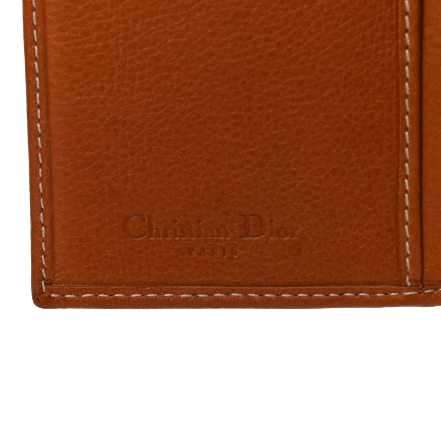 Christian Dior Calfskin Saddle Wallet Brown 6 of 13