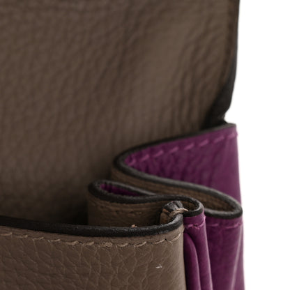 Hermes Togo Horseshoe Kelly Retourne 28 Gris Asphalte Anemone 11 of 15