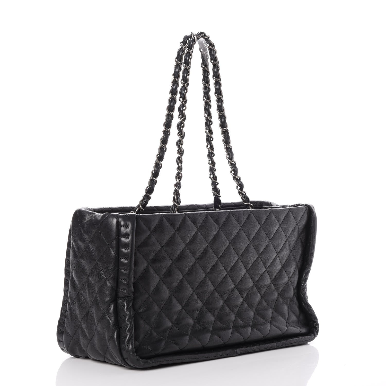 Chanel Calfskin Quilted Istanbul Small Tote Black 3 of 7