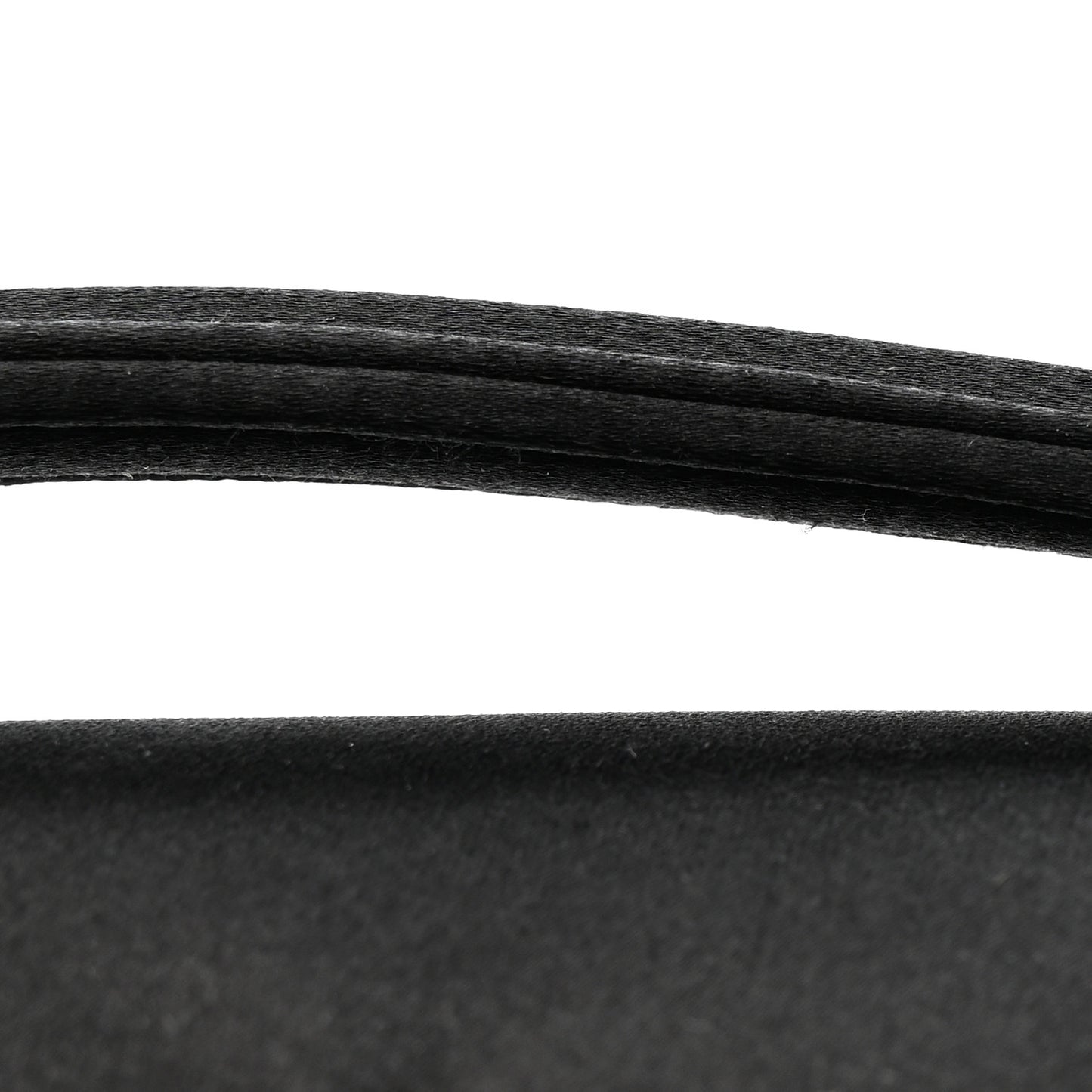 Silk Satin Phone Baguette Black